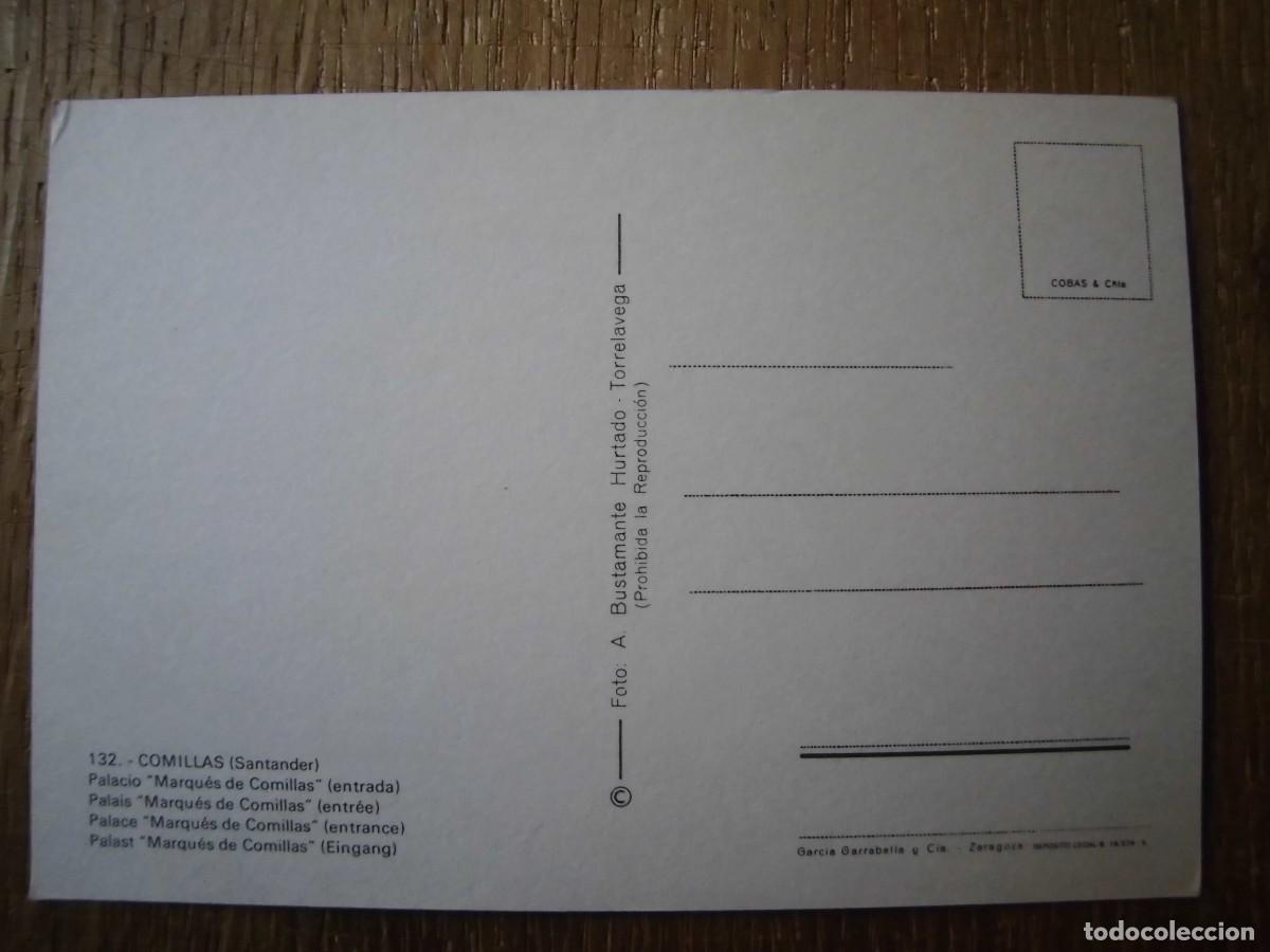 Postales: POSTAL COMILLAS ENTRADA PALACIO MARQU&Eacute;S DE COMILLAS - Foto 2