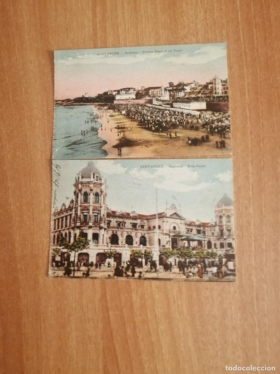 Postales: 2 POSTALES SANTANDER UNA CIRCULADA Y OTRA NO - Foto 1