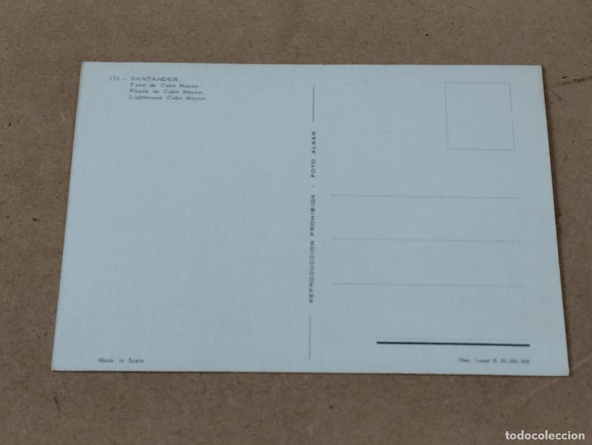 Postales: CANTABRIA - POSTAL FARO DE CABO MAYOR - Foto 2
