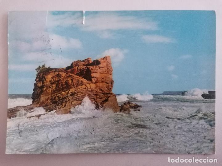 Postales: POSTAL SANTANDER, TEMPORAL EN EL MAR CANTABRICO - Foto 1