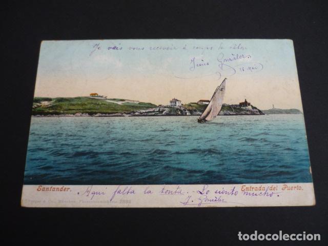 Postales: SANTANDER ENTRADA DEL PUERTO - Foto 1