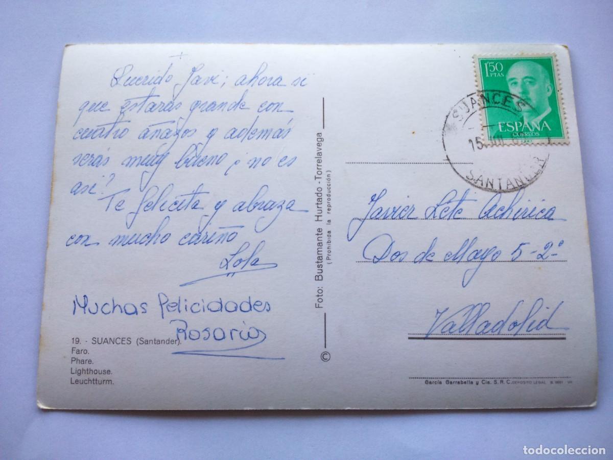 Postales: POSTAL -- SUANCES - FARO -- SANTANDER -- CIRCULADA -- - Foto 2