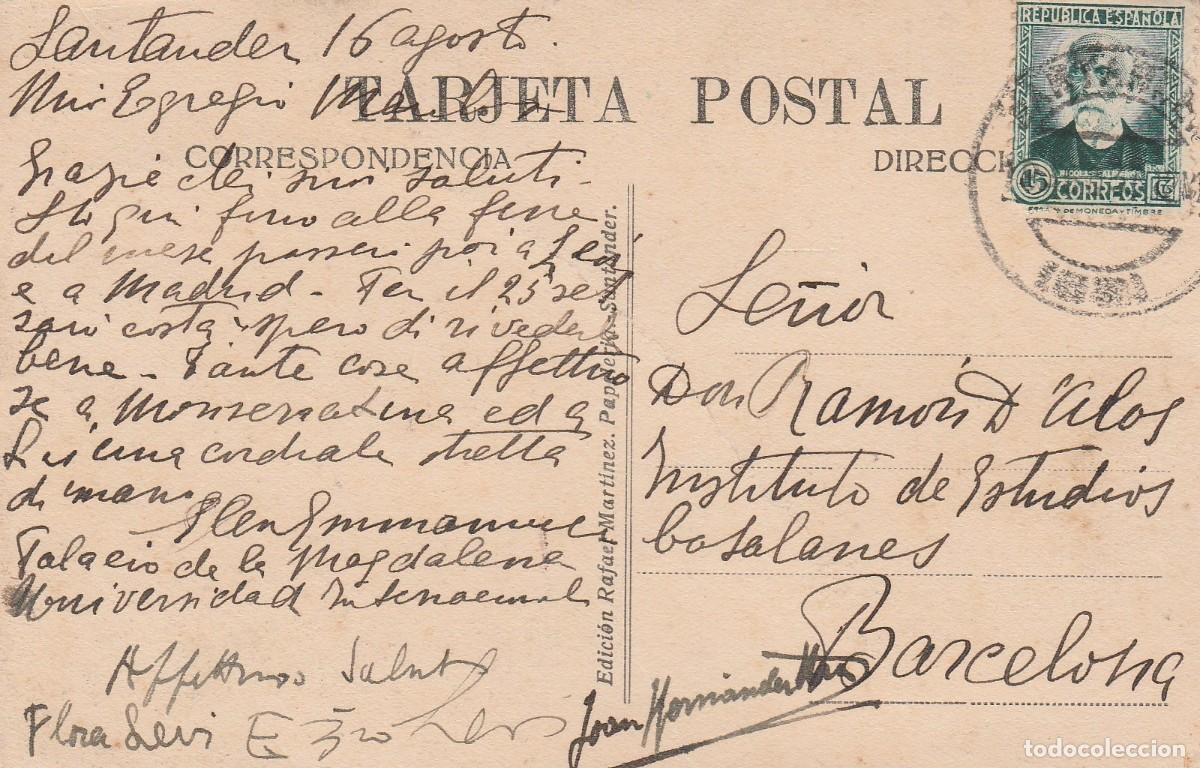 Postales: SANTANDER.- Est&aacute;tua de Pereda. - Foto 2