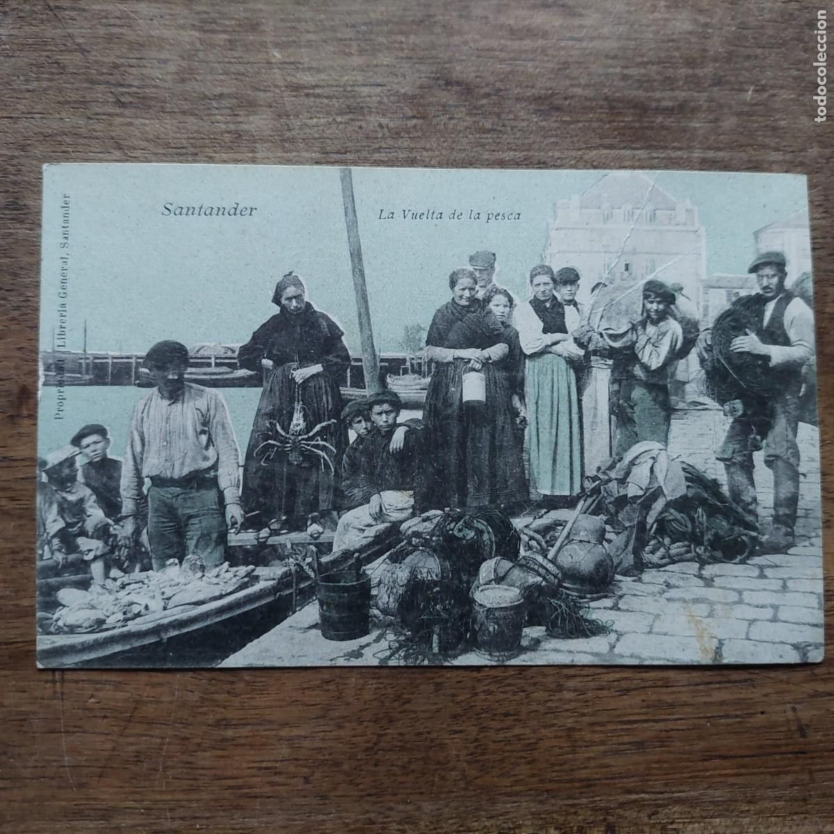Postales: Antigua Postal Santander vuelta de Pesca - Foto 1