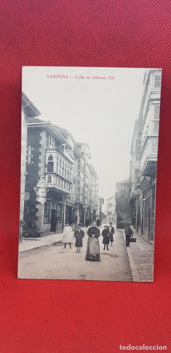 Postales: Postal Santo&ntilde;a calle Alfonso XII - Foto 1