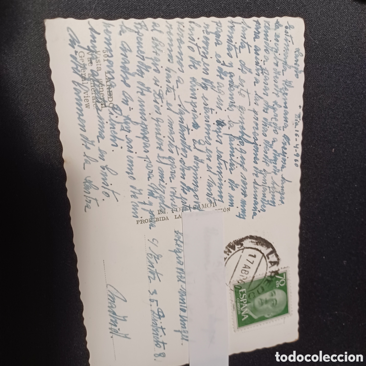 Postales: POSTAL LAREDO FINALES DE LOS 50 -CIRCULADA- - Foto 2