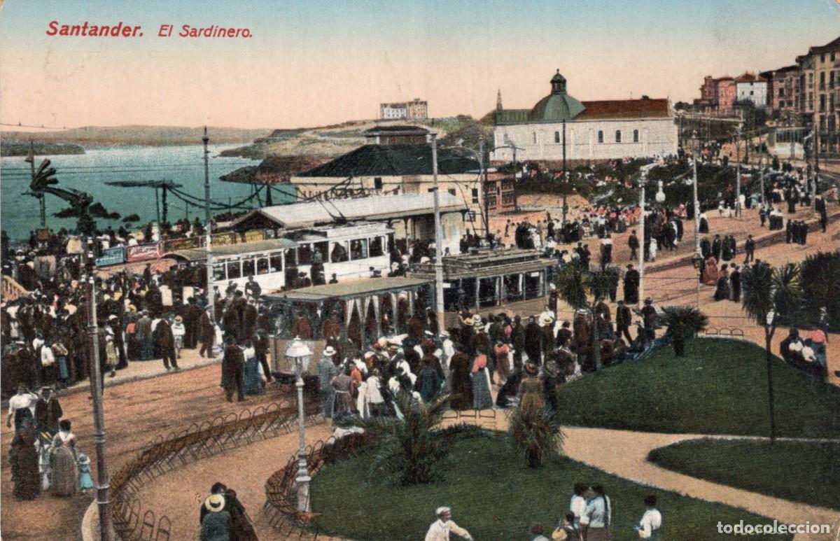 Postales: SANTANDER. EL SARDINERO. TRANVIA - Foto 1