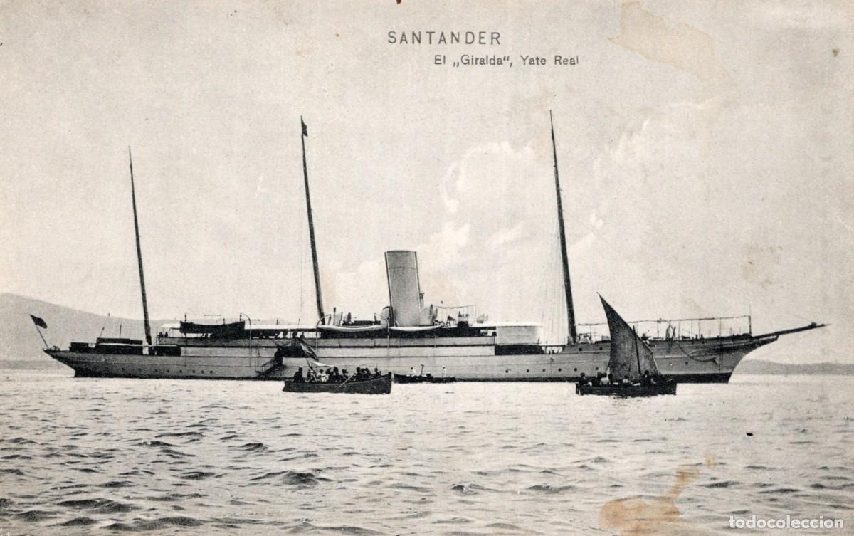 Postales: SANTANDER. EL GIRALDA YATE REAL - Foto 1