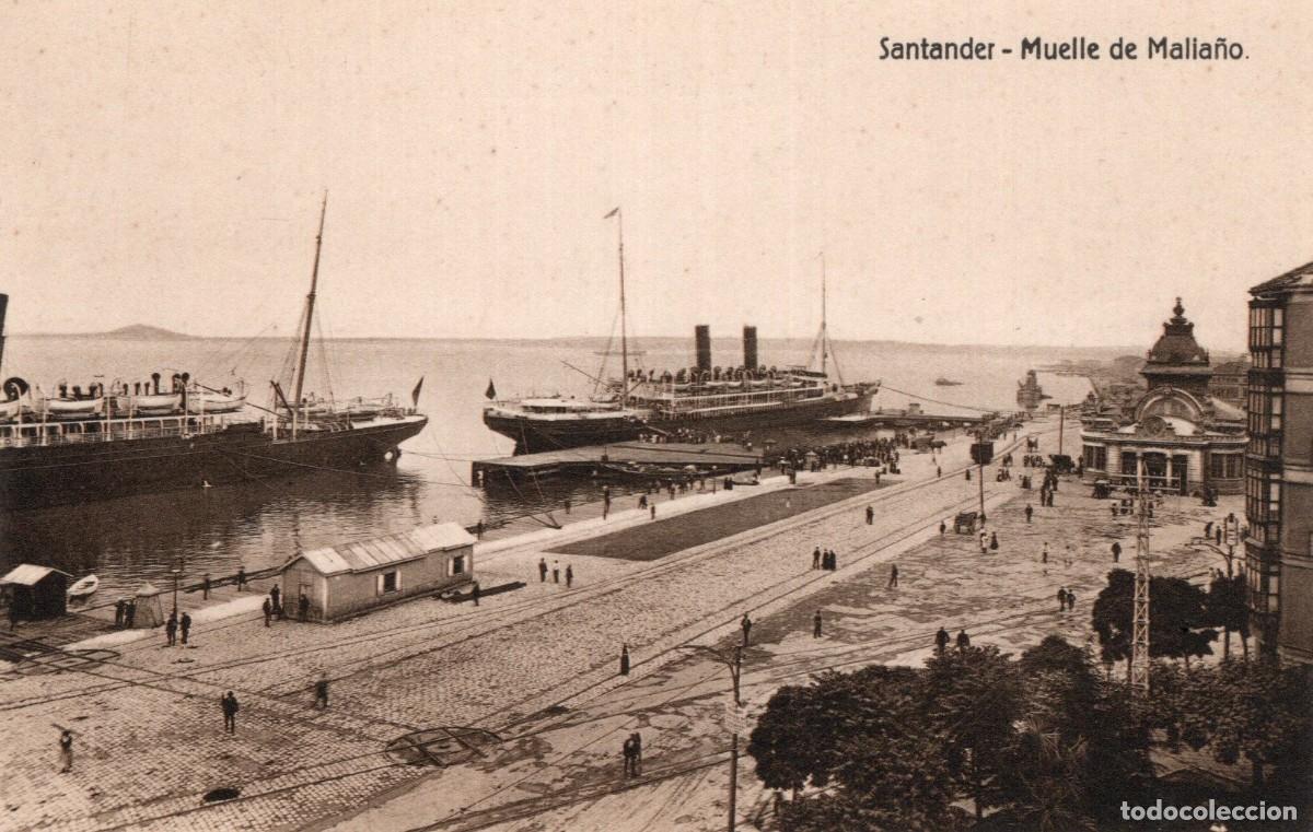 Postales: SANTANDER- MUELLE DE MALIA&Ntilde;O - Foto 1