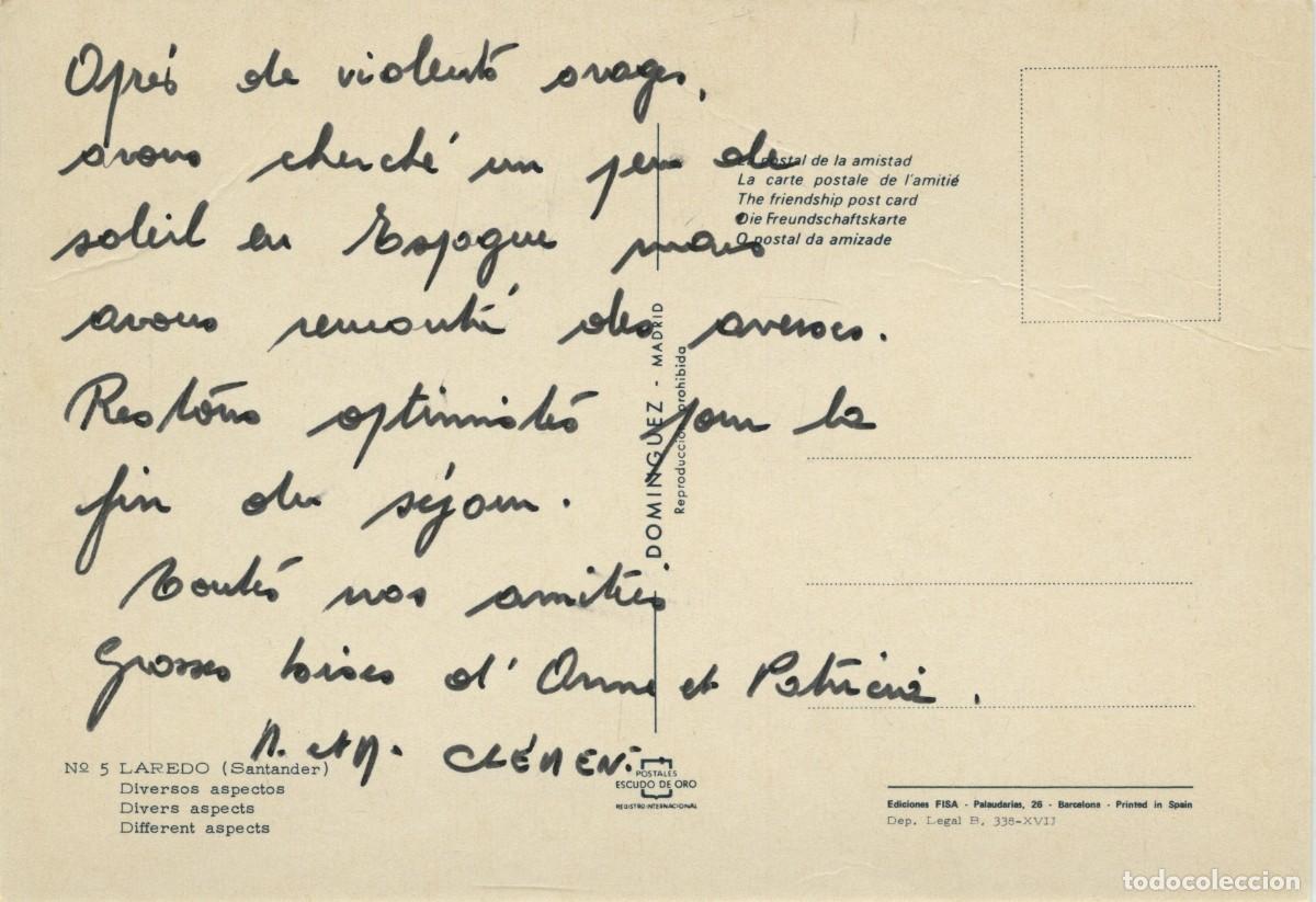 Postales: N&ordm; 5-LAREDO. Santander. Diversos aspectos. ED. DOM&Iacute;NGUEZ - Foto 2