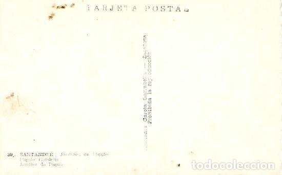 Postales: SANTANDER - 39. JARDINES DE PIQUIO - SIN CIRCULAR - Foto 2