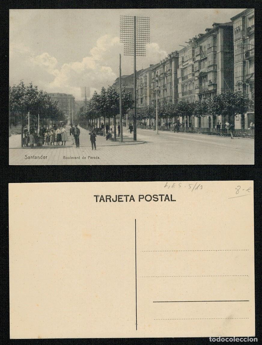 Postales: POSTAL DE SANTANDER. BOULEVAR DE PEREDA. - Foto 1
