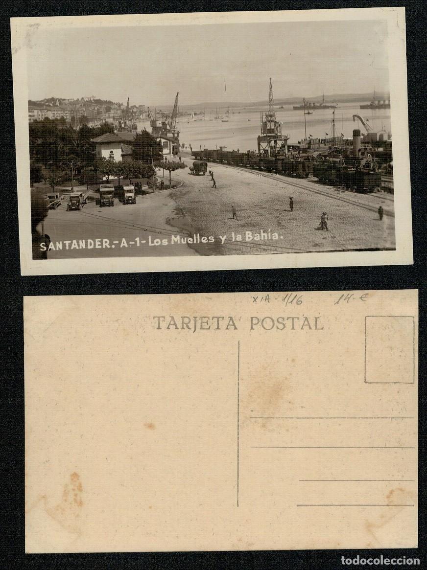 Postales: POSTAL DE SANTANDER. LOS MUELLES Y LA BAH&Iacute;A. - Foto 1