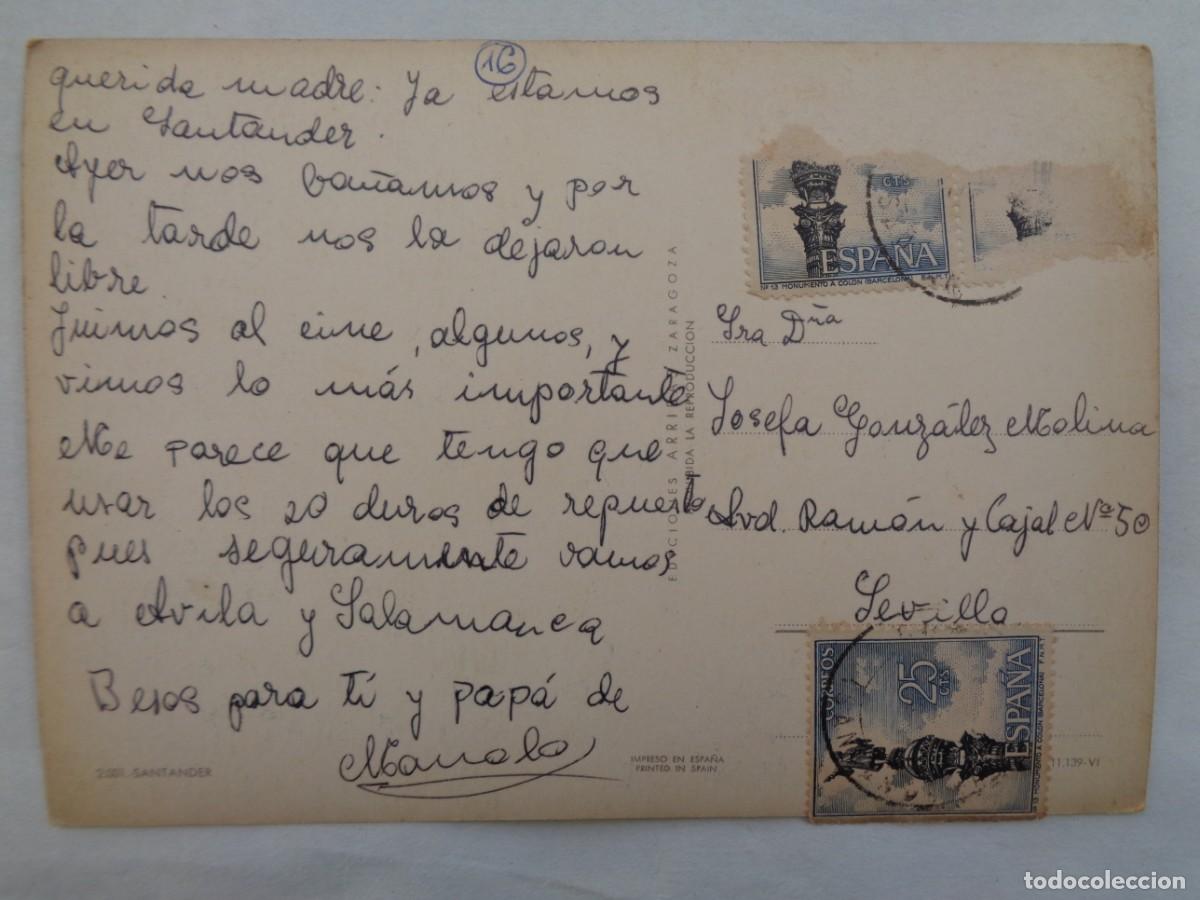 Postales: POSTAL DE SANTANDER . A&Ntilde;OS 60 - Foto 2