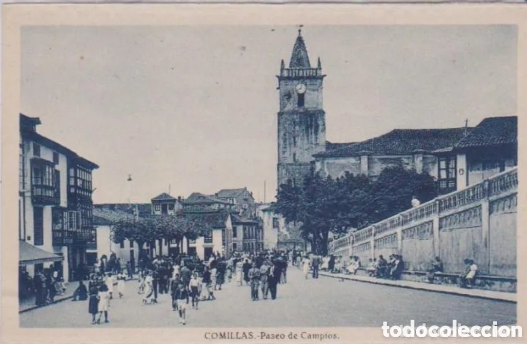 Postales: COMILLAS (SANTANDER) - PASEO DE CAMPIOS - Foto 1