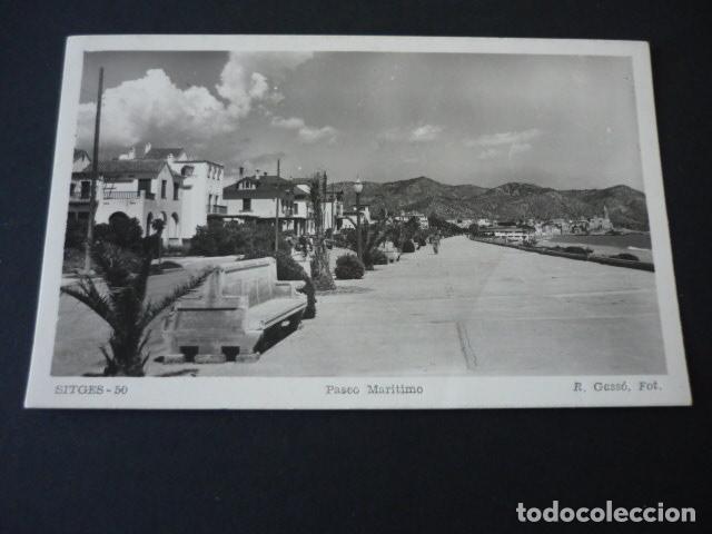 Postales: SITGES BARCELONA PASEO MARITIMO - Foto 1