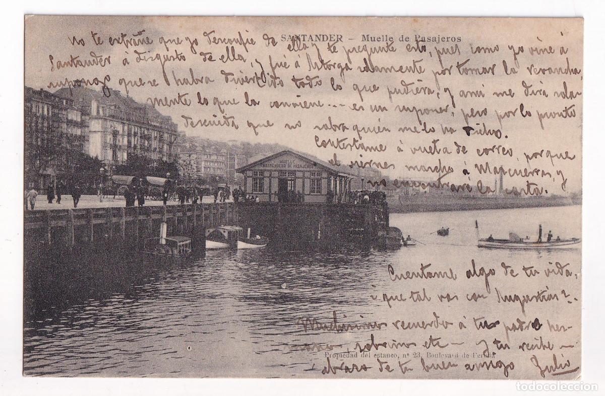 Postales: POSTAL. SANTANDER. MUELLE DE PASAJEROS - Foto 1