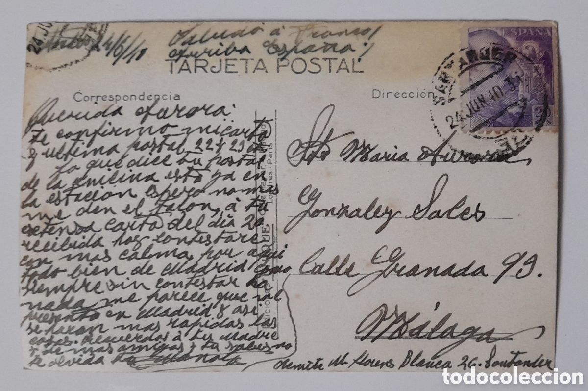 Postales: SANTANDER. Pedre&ntilde;a. Campo de golf. UNIQUE. Circa: 1940 - Foto 2