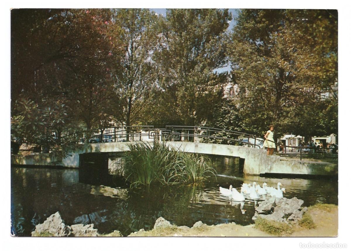Postales: ESPA&Ntilde;A &bull; SANTANDER &bull; JARDINES DE PEREDA - ESTANQUE - Foto 1