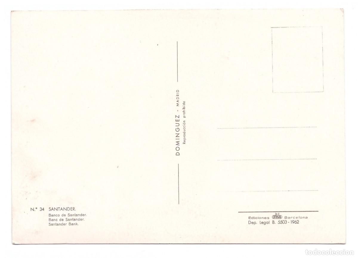 Postales: ESPA&Ntilde;A &bull; SANTANDER &bull; BANCO DE SANTANDER - Foto 2