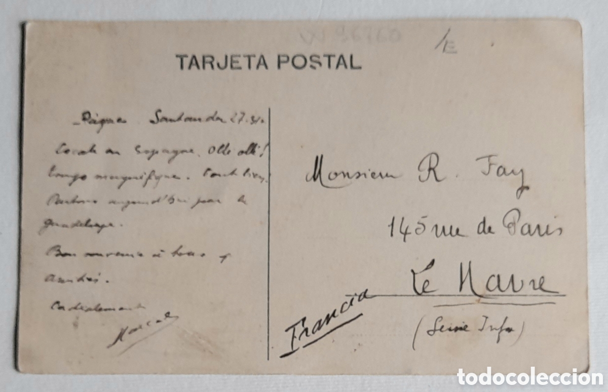 Postales: SANTANDER. Plaza de Velarde. Circa: 1910 - Foto 2