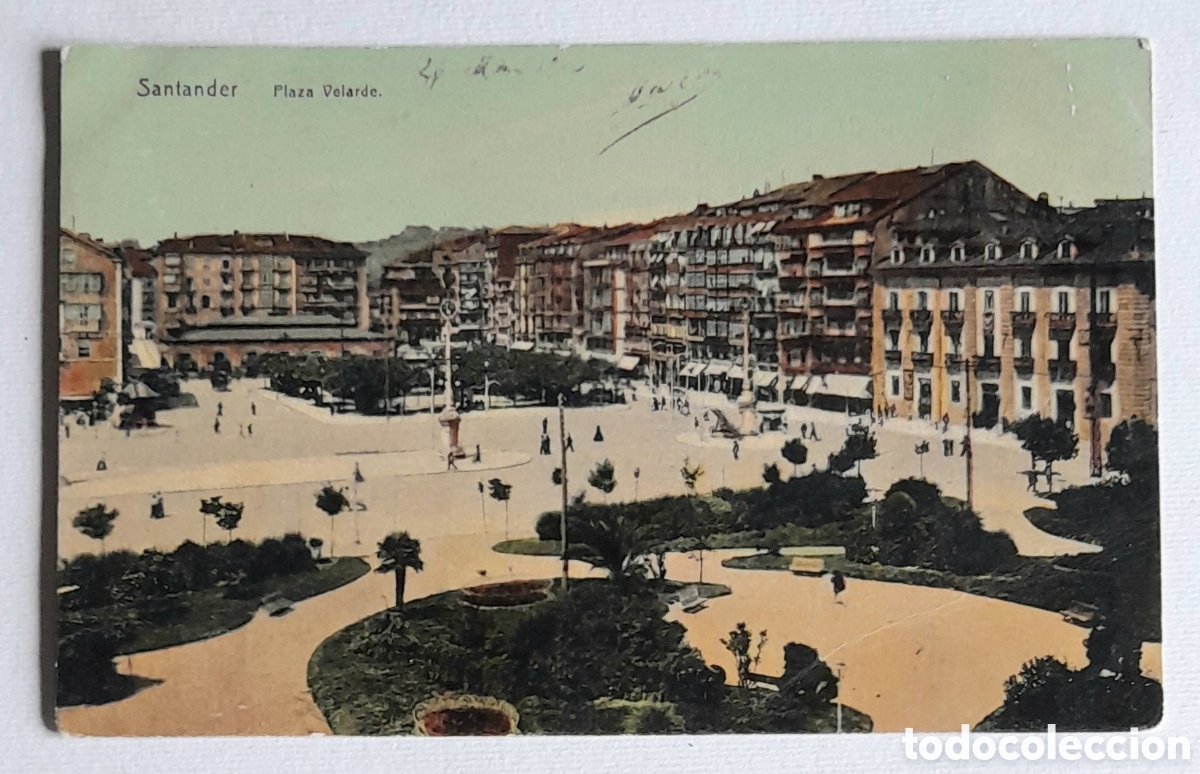 Postales: SANTANDER. Plaza de Velarde. Circa: 1910 - Foto 1