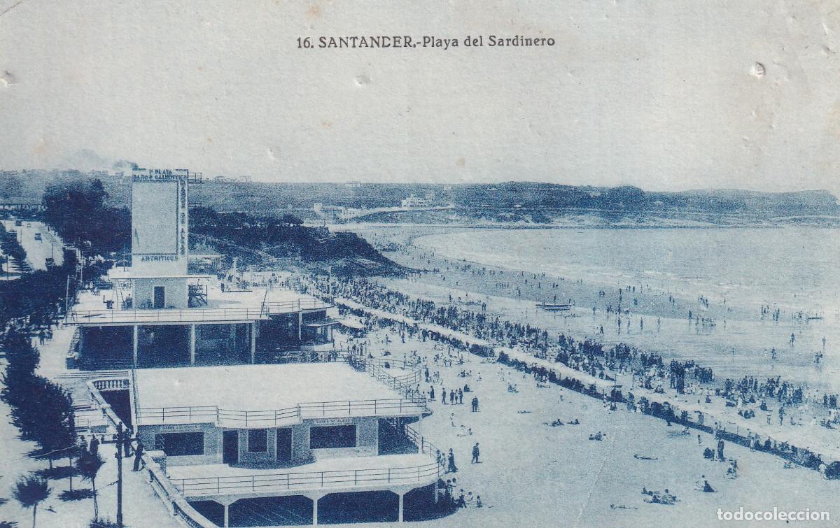 Postales: SANTANDER - PLAYA DEL SARDINERO - Foto 1