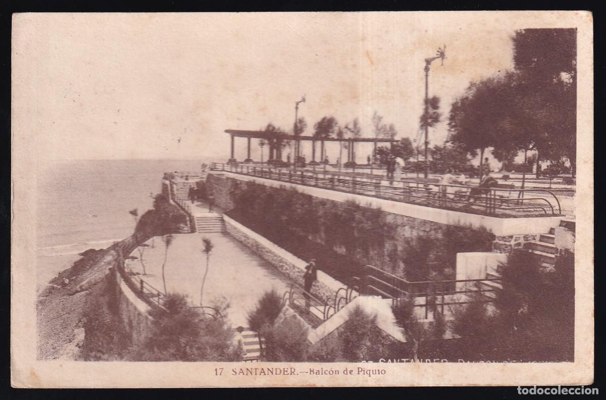 Postales: Santander. *Balc&oacute;n de Piquio* Escrita. - Foto 1