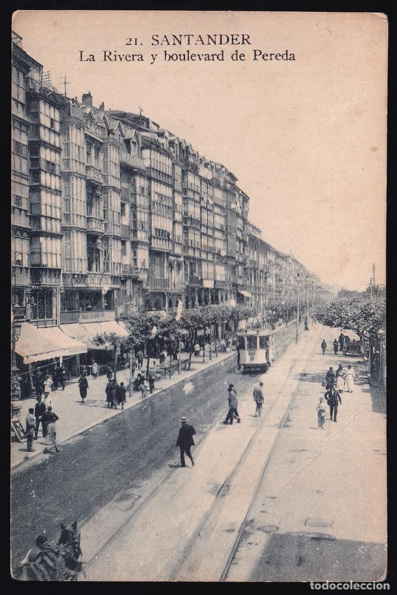 Postales: Santander. *La Rivera y boulevard de Pereda* Nueva. - Foto 1