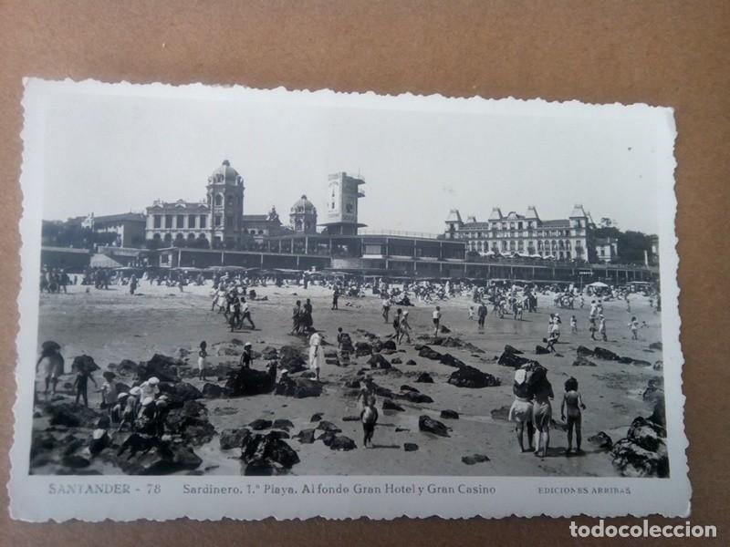 Postales: SANTANDER , POSTAL ANTIGUA ANIMADA , BLANCO Y NEGRO - Foto 1