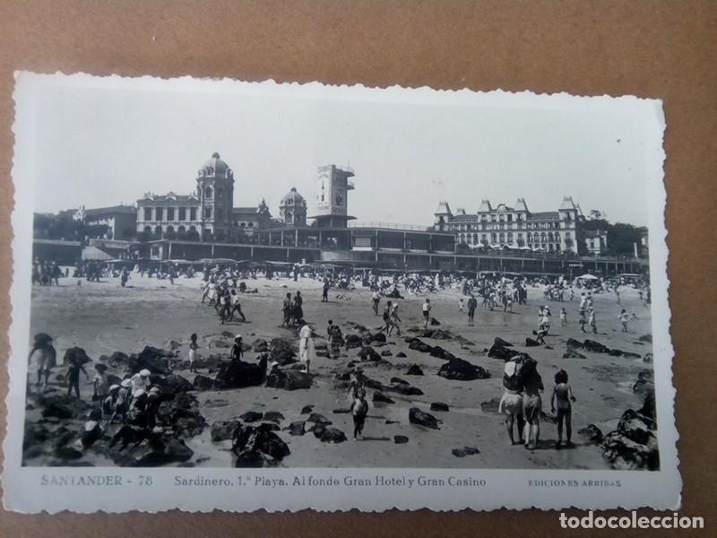 Postales: SANTANDER , POSTAL ANTIGUA ANIMADA , BLANCO Y NEGRO - Foto 2