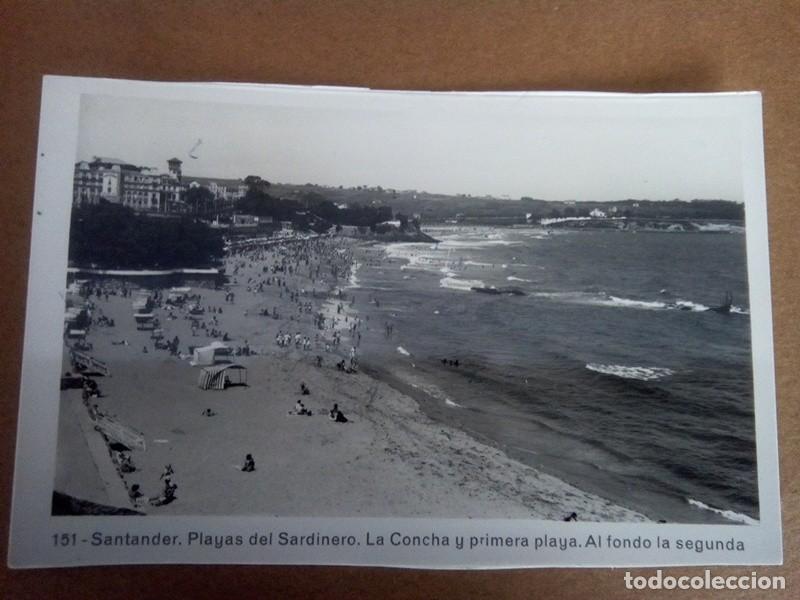 Postales: SANTANDER , POSTAL ANTIGUA ANIMADA , BLANCO Y NEGRO - Foto 1