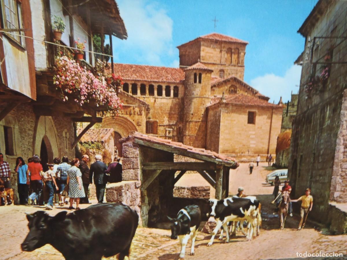 Postales: SANTILLANA DEL MAR - COLEGIATA 3 - Foto 1