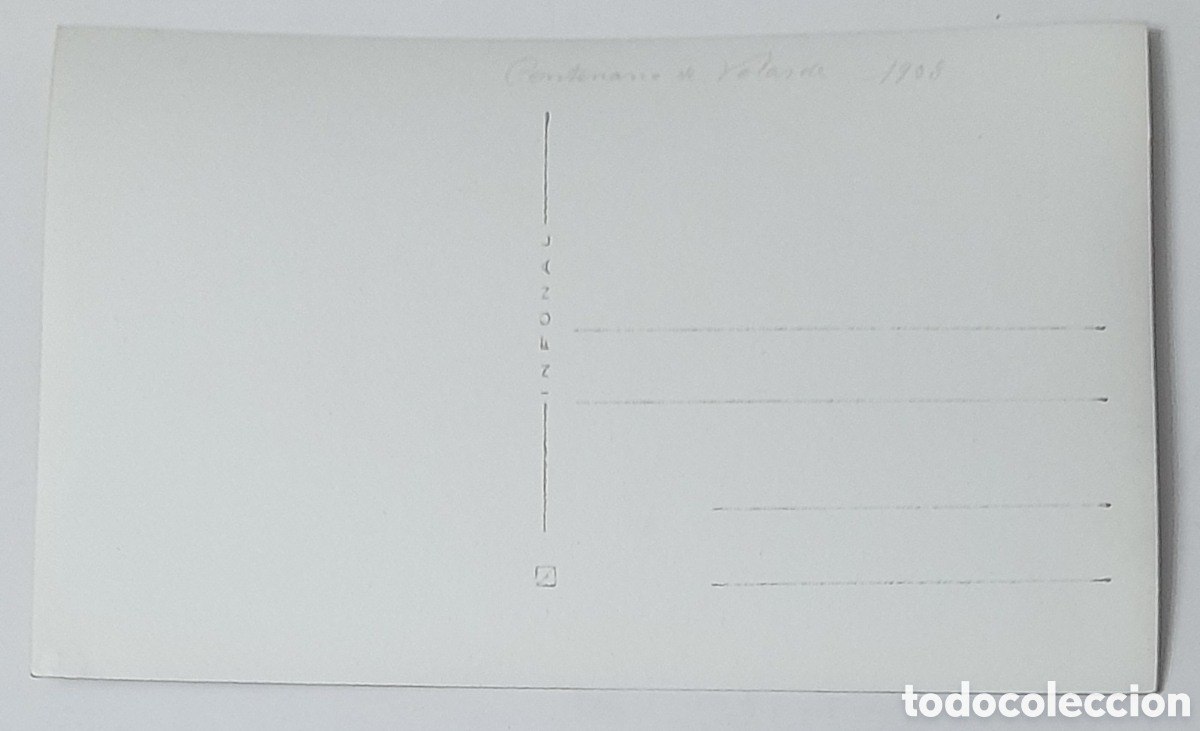 Postales: SANTANDER. Fotopostal del CENTENARIO DE VELARDE. 1908 - Foto 2