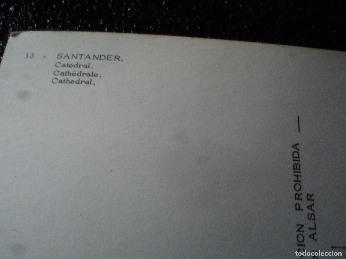 Postales: 13 santander, catedral, ed. alsar - Foto 2