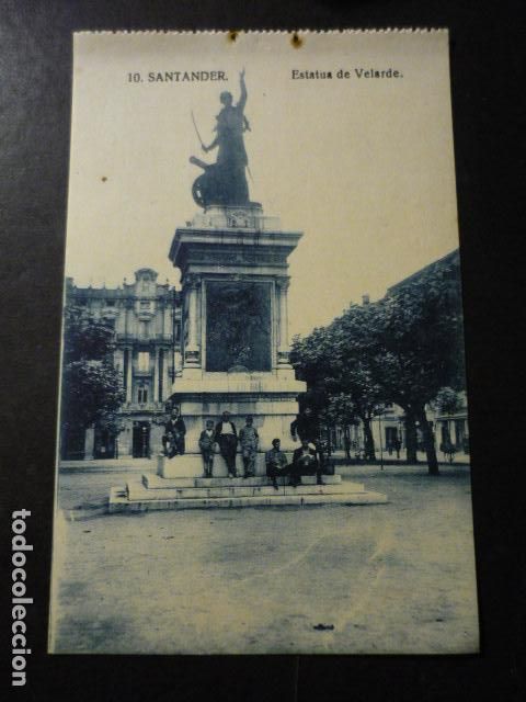 Postales: SANTANDER ESTATUA DE VELARDE - Foto 1
