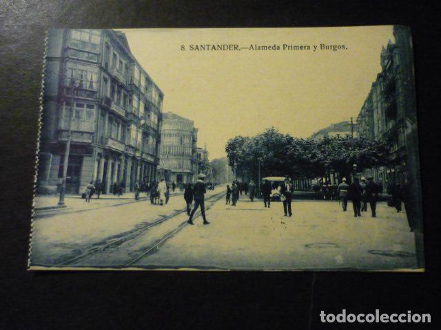 Postales: SANTANDER ALAMEDA PRIMERA Y BURGOS - Foto 1