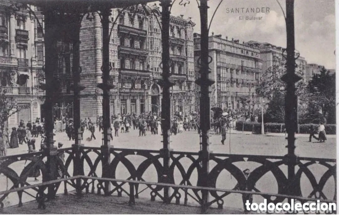 Postales: SANTANDER - EL BULEVAR - CASA FUERTES - Foto 1