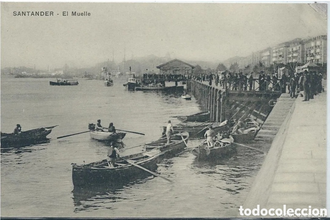 Postales: SANTANDER - EL MUELLE - EDICIONES FUERTES - Foto 1