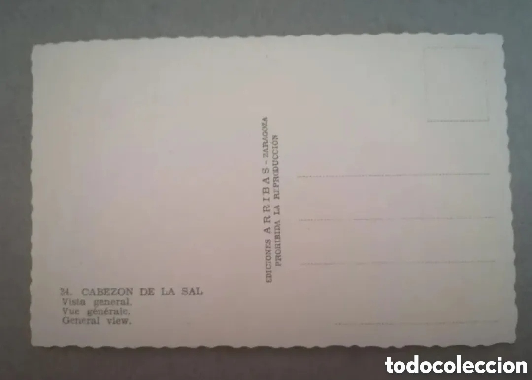 Postales: CABEZ&Oacute;N DE LA SAL (SANTANDER) - VISTA GENERAL - EDICIONES ARRIBAS, ZARAGOZA - Foto 2