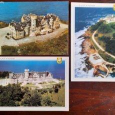 Postales: UNA POSTAL VINTAGE 70´ VISTA AÉREA PALACIO Y PENINSULA DE LA MAGDALENA SANTANDER 3 TARJETAS A ELEGIR