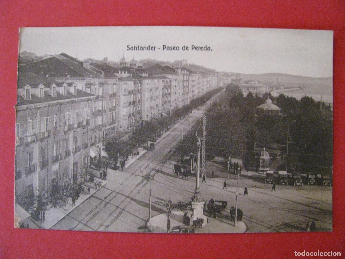 Postales: POSTAL DE SANTANDER. PASEO DE PEREDA. ED. VILCHES - Foto 1