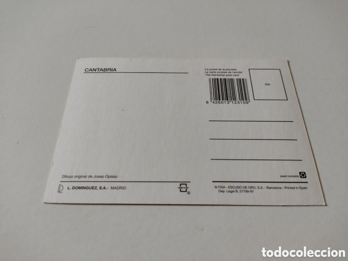 Postales: Postal Cantabria mapa - Foto 2
