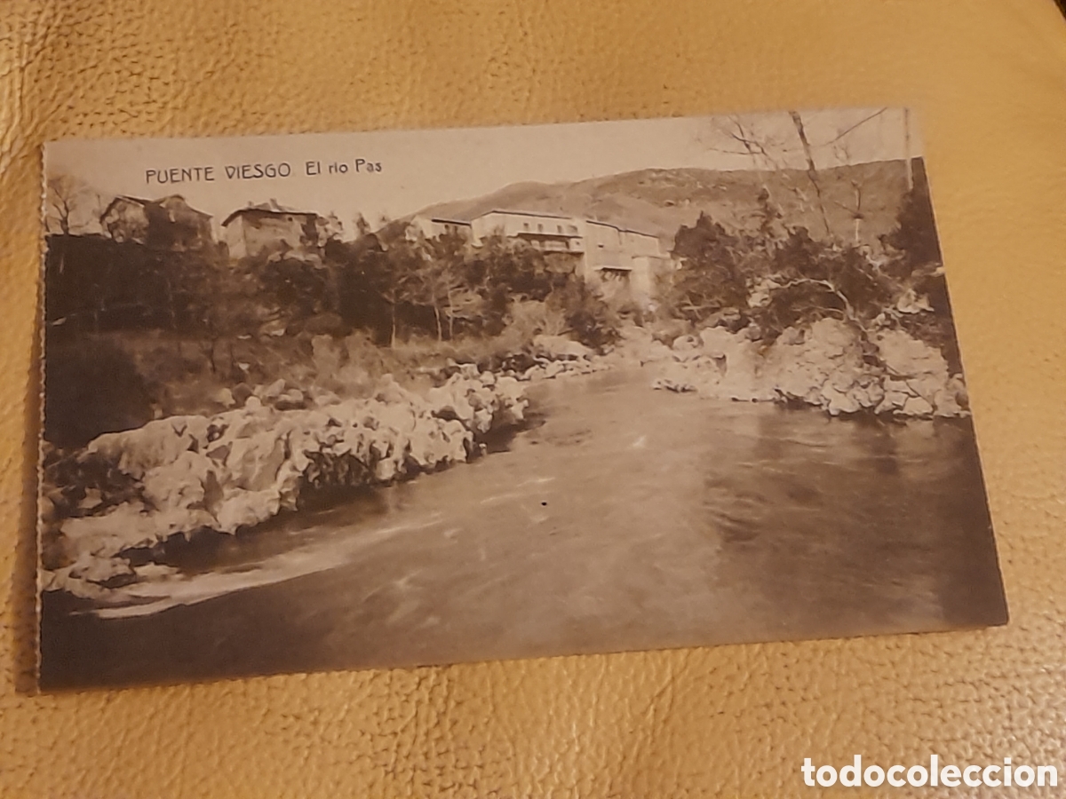 Postkarten: Antigua postal fotogr&aacute;fica, Puente Viesgo, El R&iacute;o Pas