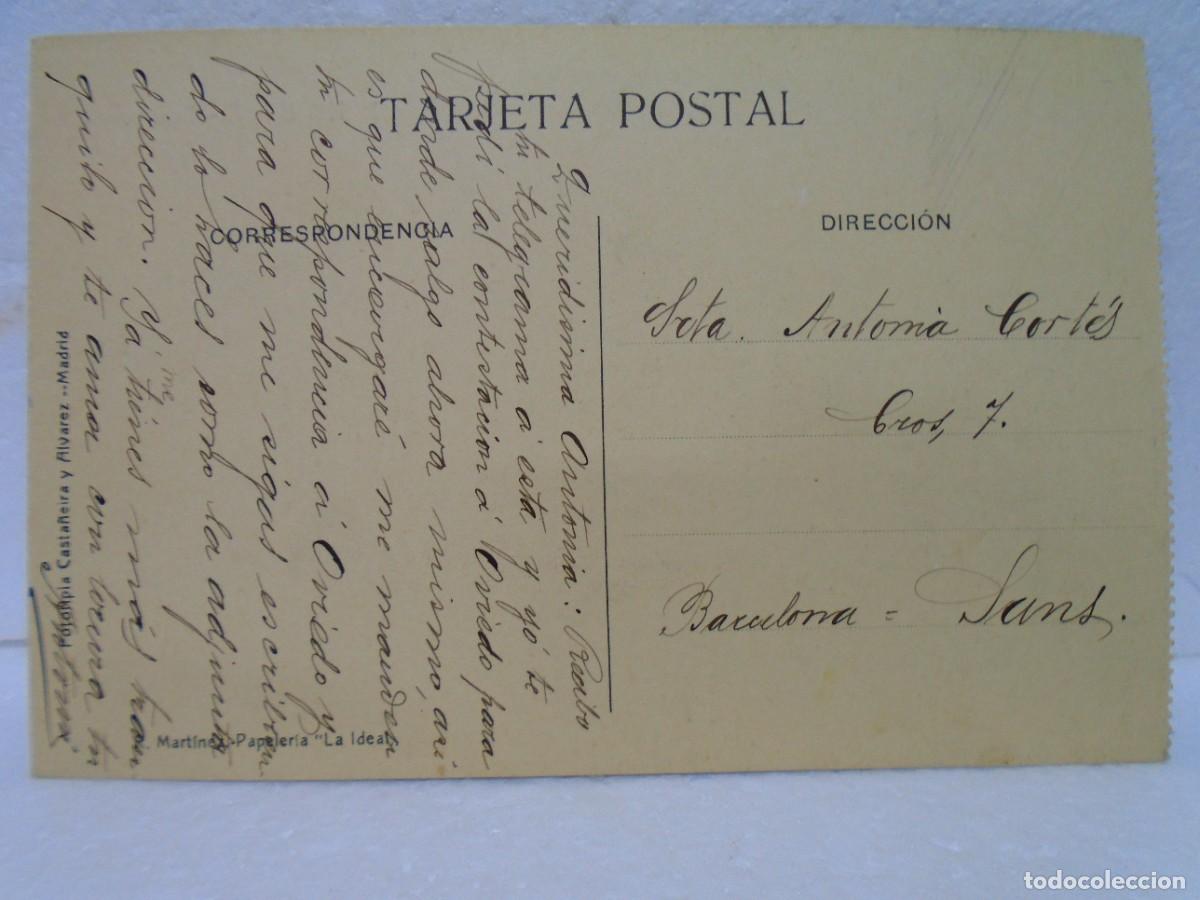 Postales: SANTANDER. POSTAL ESCRITA C.A.1912. EDIC. BOULEVARD. - Foto 2