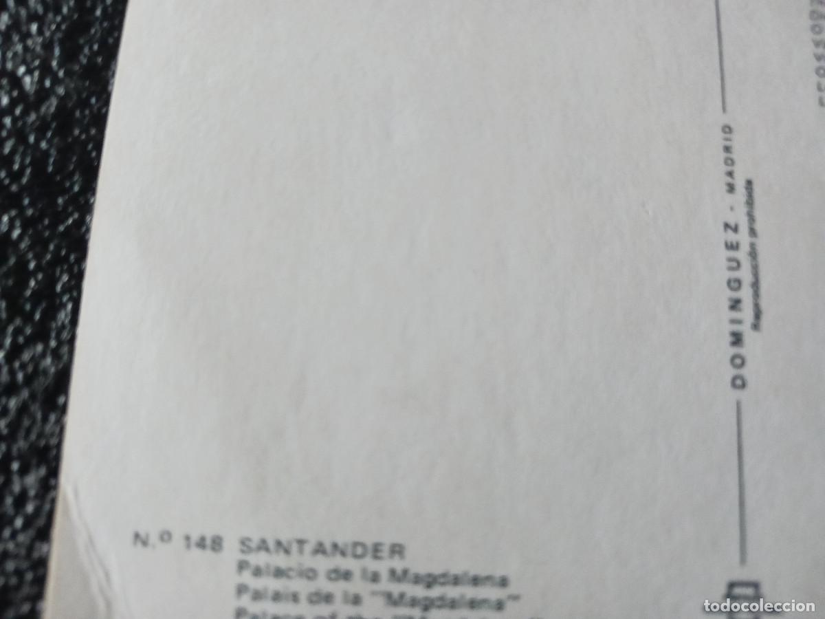 Postales: 148 santander, palacio de la magdalena, ed. dominguez - Foto 2