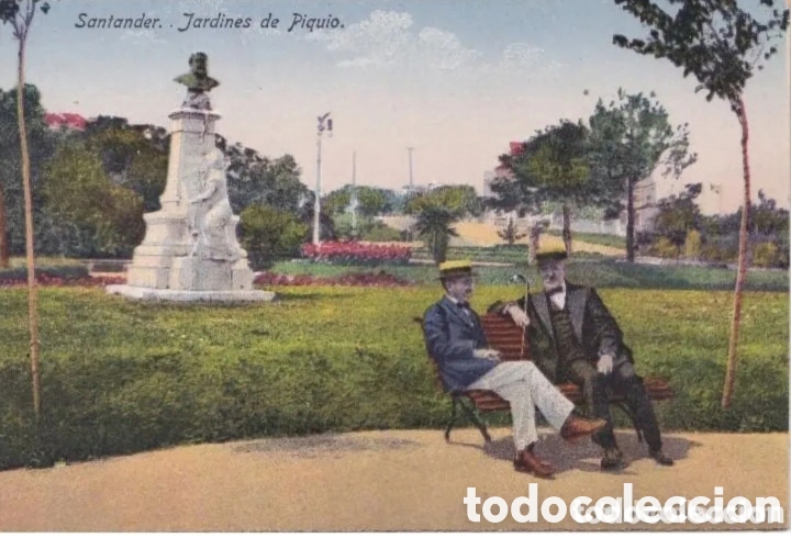 Postales: SANTANDER - JARDINES DE PIQU&Iacute;O - E.R. MADRID - Foto 1