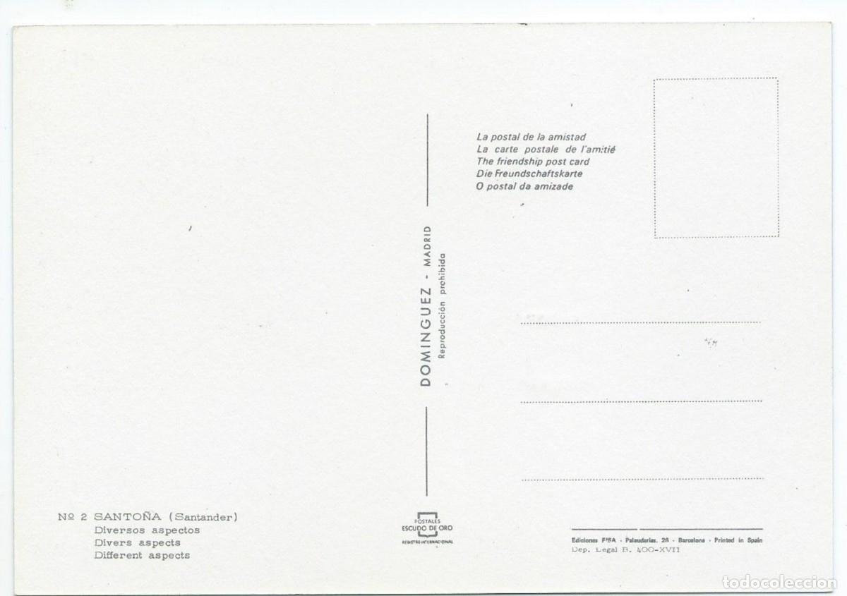 Postales: DIVERSOS ASPECTOS / DIFFERENT ASPECTS.- SANTO&Ntilde;A - SANTANDER - Foto 2
