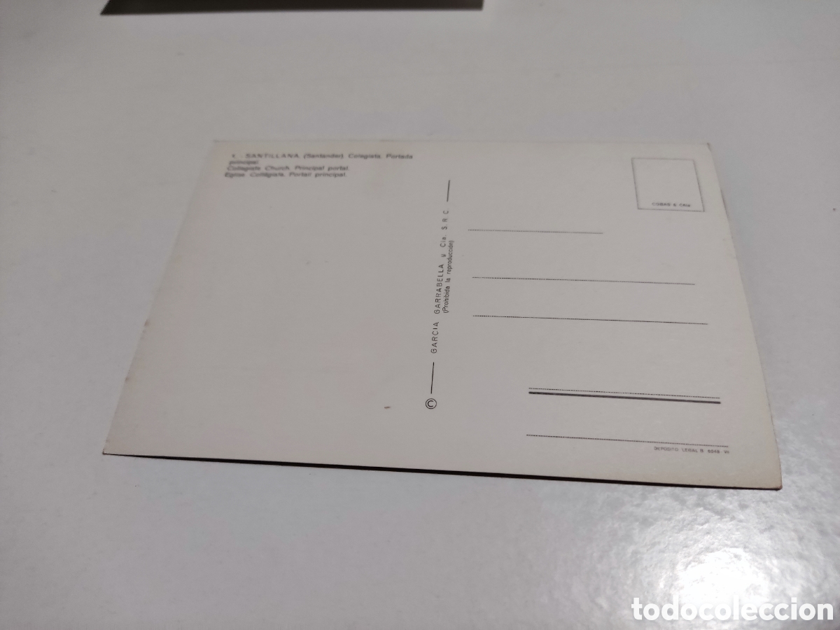 Postales: Postal Santillana, Colegiata - Foto 2