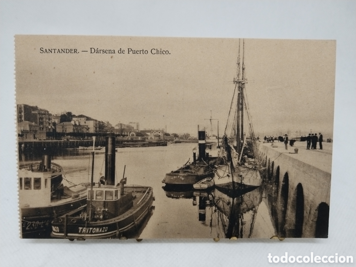 Postales: Postal de Santander. D&aacute;rsena de Puerto Chico - Foto 1